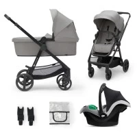 Carucior copii 3 in 1 Kinderkraft Newly Lght Grey