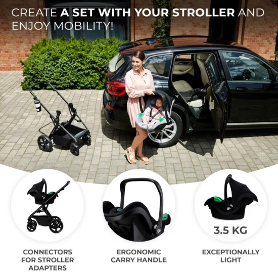 Carucior copii 4 in 1 Kinderkraft Newly Classic Black Carucior copii 4 in 1 Kinderkraft Newly Classic Black
