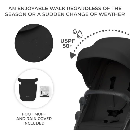 Carucior copii 4 in 1 Kinderkraft Newly Classic Black Carucior copii 4 in 1 Kinderkraft Newly Classic Black