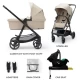 Carucior copii 4 in 1 Kinderkraft Sand Beige Carucior copii 4 in 1 Kinderkraft Sand Beige