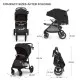 Carucior sport Kinderkraft Grande Plus Black Carucior sport Kinderkraft Grande Plus Black