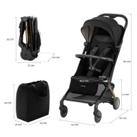 Carucior sport Kinderkraft Pilot 2, 0-22 kg, Midnight Black