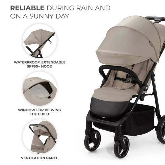 Carucior sport Kinderkraft Trig 3 Stone Beige Carucior sport Kinderkraft Trig 3 Stone Beige