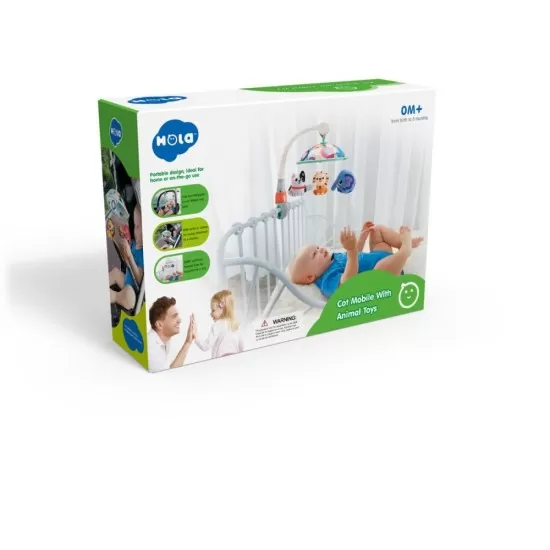 Carusel mobil cu animalute Hola Toys Carusel mobil cu animalute Hola Toys