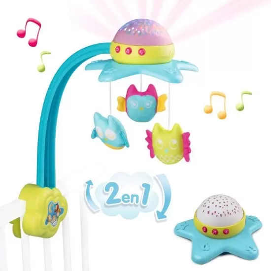 Carusel muzical Smoby Cotoons Star 2 in 1 Carusel muzical Smoby Cotoons Star 2 in 1