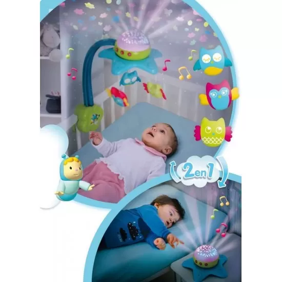 Carusel muzical Smoby Cotoons Star 2 in 1 Carusel muzical Smoby Cotoons Star 2 in 1