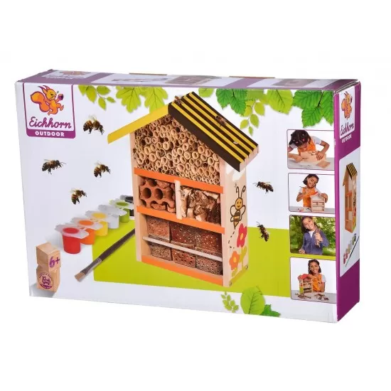 Set creativ de pictat - Casuta albinelor din lemn Set creativ de pictat - Casuta albinelor din lemn