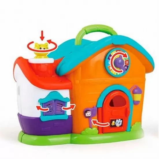 Casuta cu papusa baietel si accesorii cu lumini si sunete Casuta cu papusa baietel si accesorii cu lumini si sunete