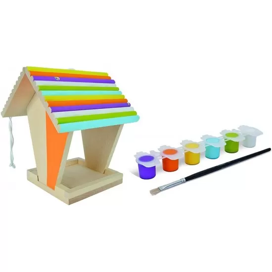 Set creativ de pictat - Casuta pentru hrana pasarilor Set creativ de pictat - Casuta pentru hrana pasarilor