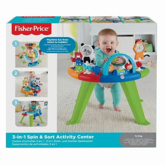 Centru de activitati 3 in 1 cu scaun rotativ Fisher Price Centru de activitati 3 in 1 cu scaun rotativ Fisher Price