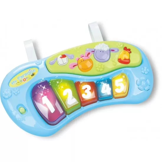 Centru de activitati pentru bebelusi Hola Toys albastru Centru de activitati pentru bebelusi Hola Toys albastru