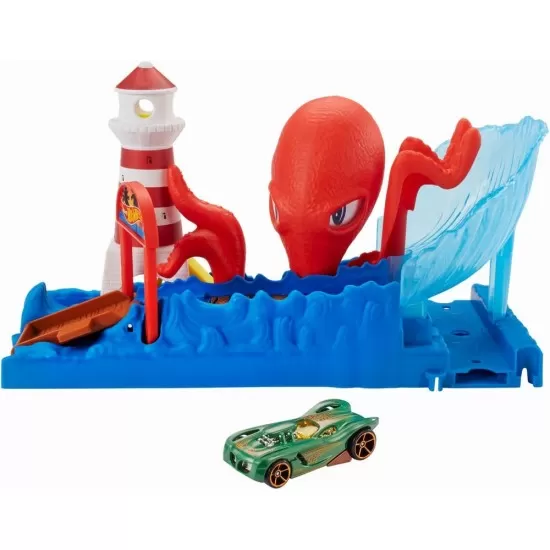 Set Cursa cu obstacol Hot Wheels City - Caracatita buclucasa Set Cursa cu obstacol Hot Wheels City - Caracatita buclucasa