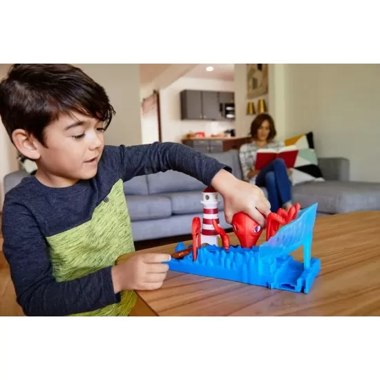 Set Cursa cu obstacol Hot Wheels City - Caracatita buclucasa Set Cursa cu obstacol Hot Wheels City - Caracatita buclucasa