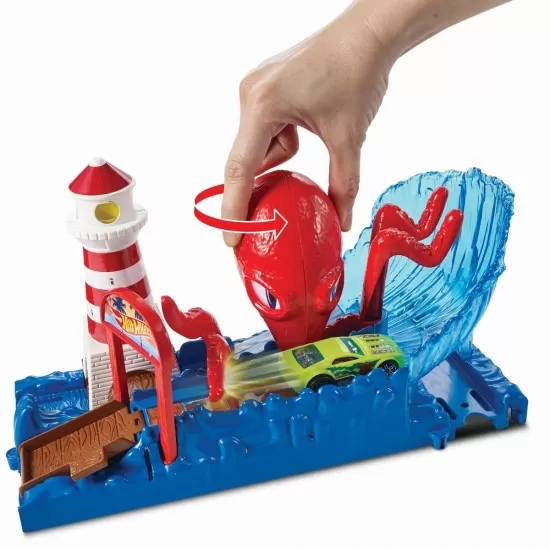Set Cursa cu obstacol Hot Wheels City - Caracatita buclucasa Set Cursa cu obstacol Hot Wheels City - Caracatita buclucasa
