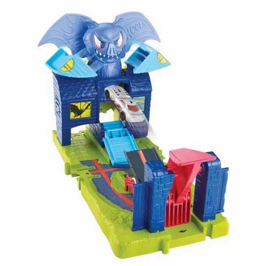 Set Cursa cu obstacol Hot Wheels City - Atacul liliacului Set Cursa cu obstacol Hot Wheels City - Atacul liliacului