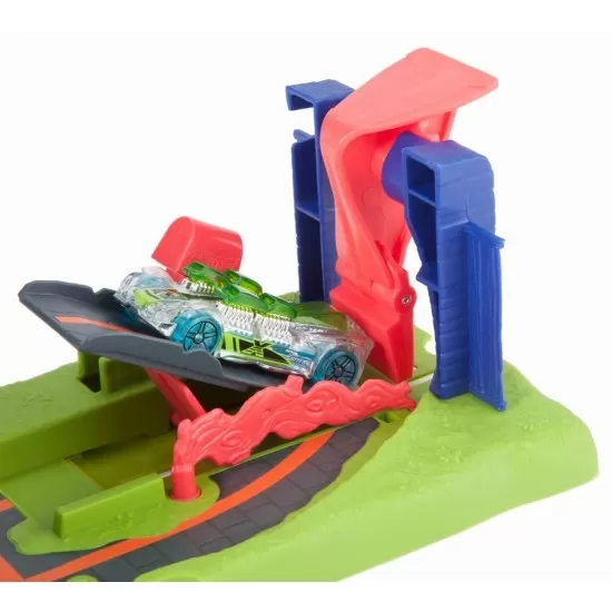 Set Cursa cu obstacol Hot Wheels City - Atacul liliacului Set Cursa cu obstacol Hot Wheels City - Atacul liliacului