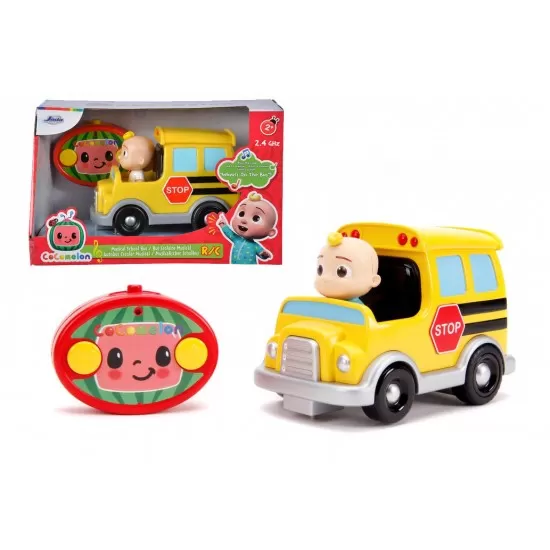 Autobuz scolar cu telecomanda Cocomelon scara 1:24 Autobuz scolar cu telecomanda Cocomelon scara 1:24