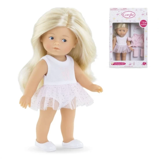 Set papusa Rosy Balerina Corolle 20 cm cu miros de vanilie si accesorii Set papusa Rosy Balerina Corolle 20 cm cu miros de vanilie si accesorii