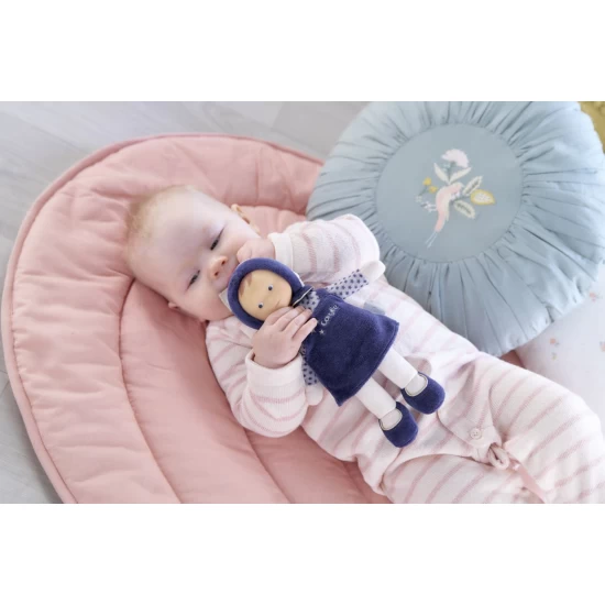 Papusa bebelus Miss Navyblue Starry Dreams Corolle cu miros de vanilie si corp moale 25 cm