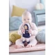 Papusa bebelus Miss Navyblue Starry Dreams Corolle cu miros de vanilie si corp moale 25 cm