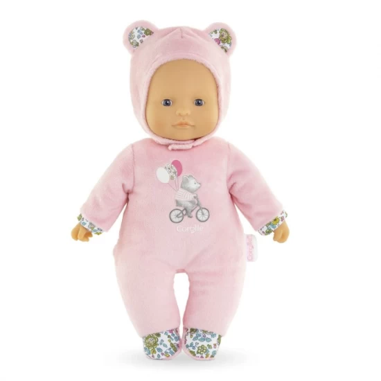 Papusa bebelus cu corp moale si parfum de vanilie Sweet Heart Ursulet roz 30 cm