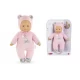 Papusa bebelus cu corp moale si parfum de vanilie Sweet Heart Ursulet roz 30 cm