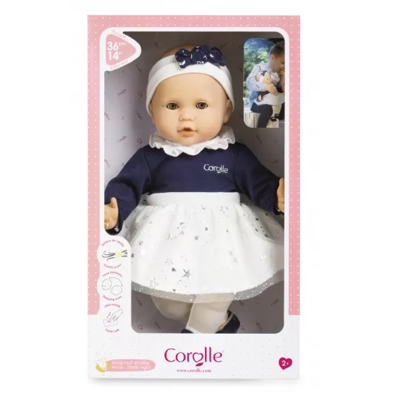 Papusa bebelus cu corp moale Corolle Anais Starlit Night 36 cm Papusa bebelus cu corp moale Corolle Anais Starlit Night 36 cm