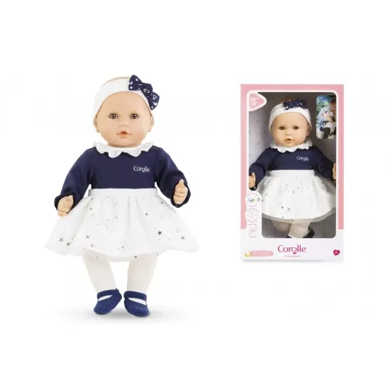 Papusa bebelus cu corp moale Corolle Anais Starlit Night 36 cm Papusa bebelus cu corp moale Corolle Anais Starlit Night 36 cm