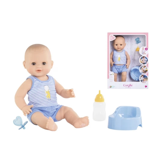 Set de joaca bebelus Paul Corolle cu accesorii 36 cm si miros de vanilie
