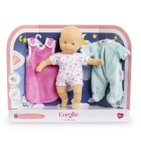 Set de joaca Bebelusul Calin Noapte Buna alb 20 cm cu accesorii