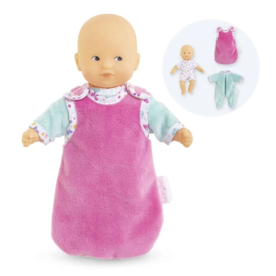 Set de joaca Bebelusul Calin Noapte Buna alb 20 cm cu accesorii