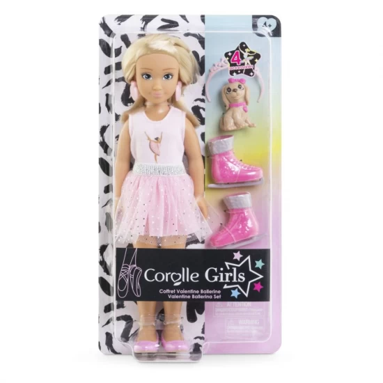 Set de joaca papusa balerina Valentine 28 cm cu accesorii