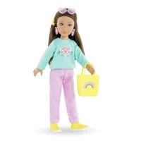 Set Corolle Cumparaturi Surpriza cu papusa Luna 28 cm si accesorii