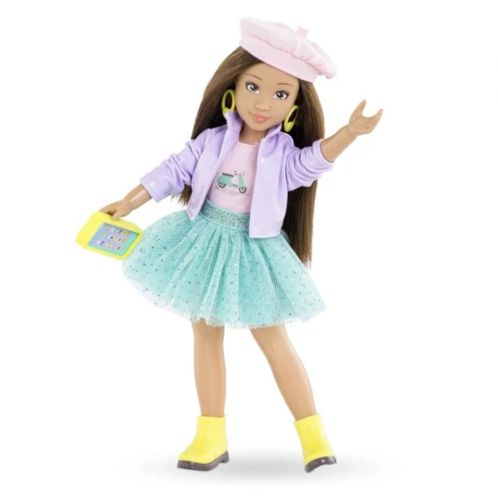 Set de joaca Saptamana Modei la Milano cu papusa Corolle Luna 28 cm