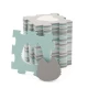 Covoras de joaca Kinderkraft Luno Shapes puzzle 3D spuma Mint Covoras de joaca Kinderkraft Luno Shapes puzzle 3D spuma Mint