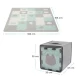 Covoras de joaca Kinderkraft Luno Shapes puzzle 3D spuma Mint Covoras de joaca Kinderkraft Luno Shapes puzzle 3D spuma Mint