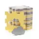 Covoras de joaca puzzle 3D din spuma Kinderkraft Luno Shapes Yellow Covoras de joaca puzzle 3D din spuma Kinderkraft Luno Shapes Yellow