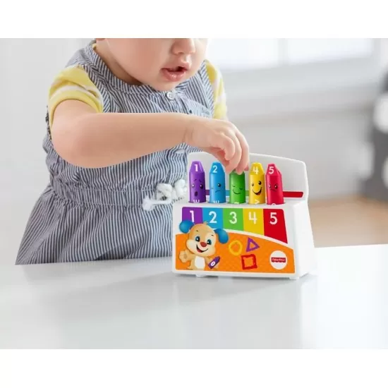 Creioane colorate cu 35 de sunete si melodii limba romana Fisher Price Creioane colorate cu 35 de sunete si melodii limba romana Fisher Price