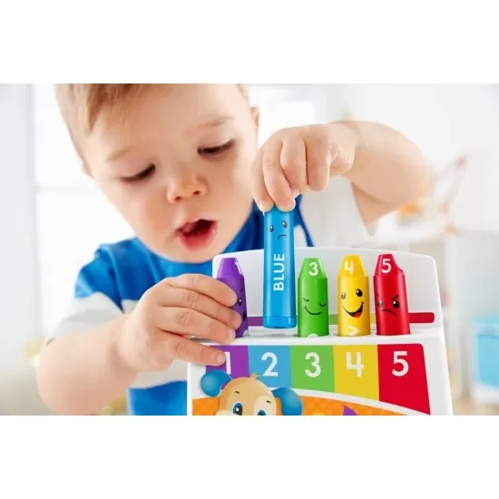 Creioane colorate cu 35 de sunete si melodii limba romana Fisher Price Creioane colorate cu 35 de sunete si melodii limba romana Fisher Price