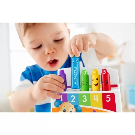 Creioane colorate cu 35 de sunete si melodii limba romana Fisher Price Creioane colorate cu 35 de sunete si melodii limba romana Fisher Price