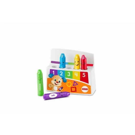 Creioane colorate cu 35 de sunete si melodii limba romana Fisher Price Creioane colorate cu 35 de sunete si melodii limba romana Fisher Price