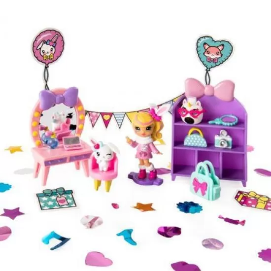 Set papusa si accesorii Pop Party Teenies Set papusa si accesorii Pop Party Teenies
