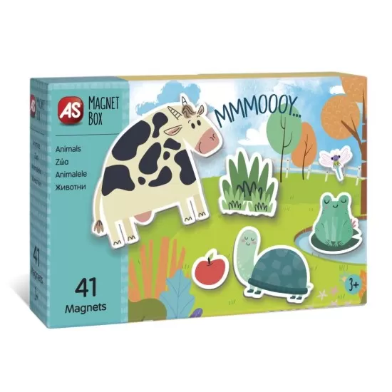 Set magnetic educativ cu animale 41 piese Set magnetic educativ cu animale 41 piese