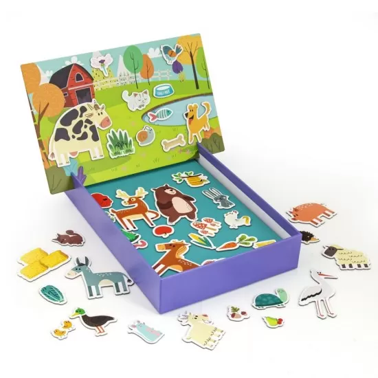 Set magnetic educativ cu animale 41 piese Set magnetic educativ cu animale 41 piese