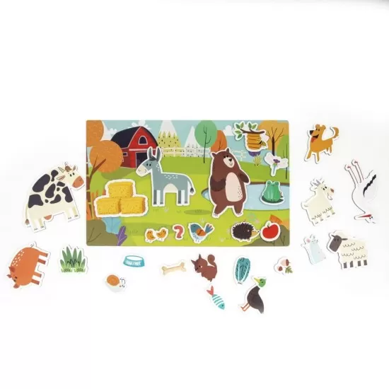 Set magnetic educativ cu animale 41 piese Set magnetic educativ cu animale 41 piese