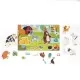 Set magnetic educativ cu animale 41 piese Set magnetic educativ cu animale 41 piese