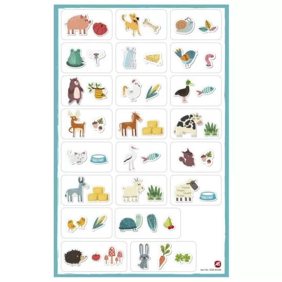 Set magnetic educativ cu animale 41 piese Set magnetic educativ cu animale 41 piese