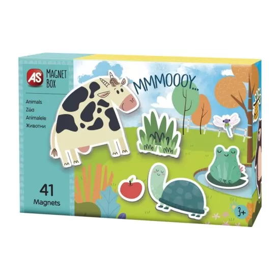 Set magnetic educativ cu animale 41 piese Set magnetic educativ cu animale 41 piese