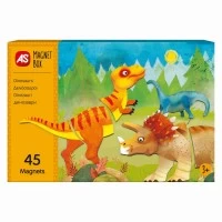 Joc magnetic Dinozauri 45 piese