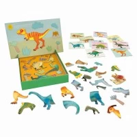 Joc magnetic Dinozauri 45 piese